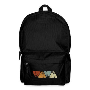 Four Instruments Silhouettes Pastel - Backpack - black - Front