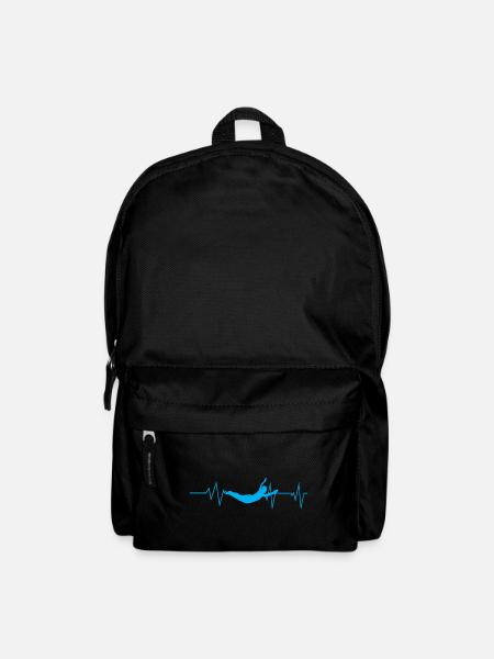 Swimming heartbeat - Backpack - black