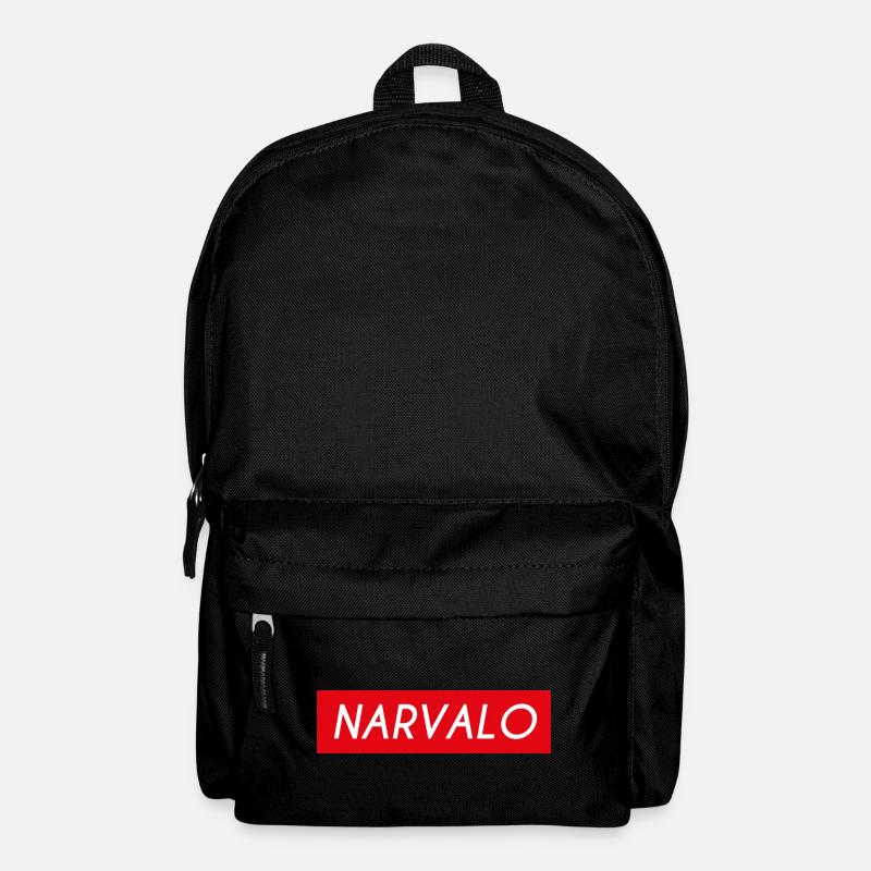 Narvalo logo rouge et blanc - Sac à dos - noir