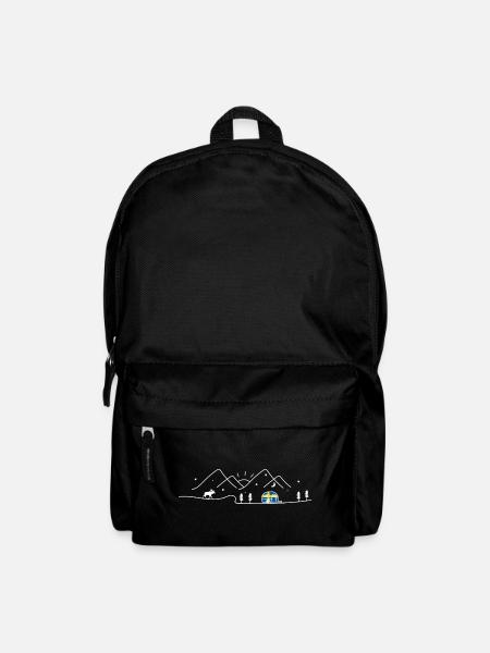 Suède Camping Caravan Sverige Design - Sac à dos - noir