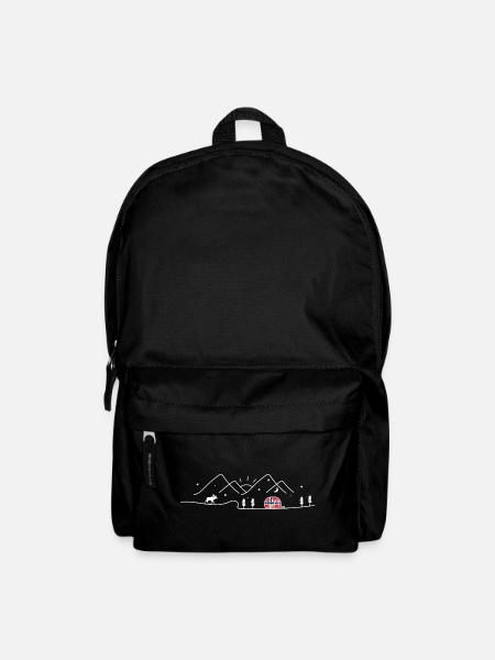 Norvège Camping Caravane Norvège Design - Sac à dos - noir