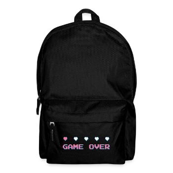 Game Over - Gamer - Computerspiel 90er Konsole - Rucksack - Schwarz - Vorne