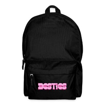 Besties – Pink Statement for Friendship - Backpack - black - Front