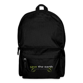 save_the_earth - Rucksack - Schwarz - Vorne