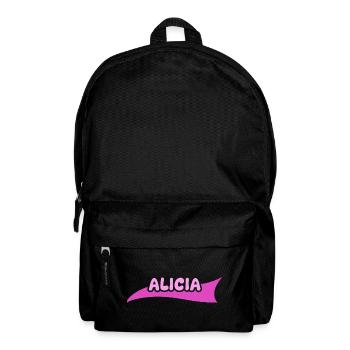 Geschenk für Alicia - Rucksack - Schwarz - Vorne