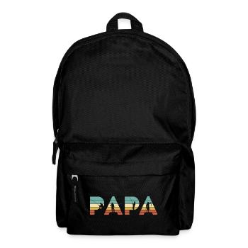 Papa Vintage Angel-Vater-Angler-Geschenk - Rucksack - Schwarz - Vorne