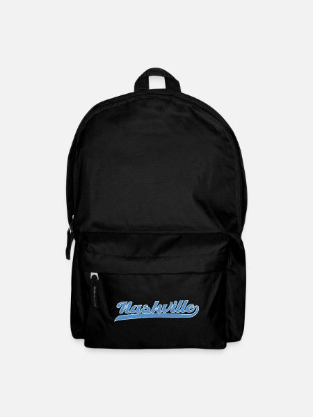 Nashville Script mit Schwunglinie - Rucksack - Schwarz