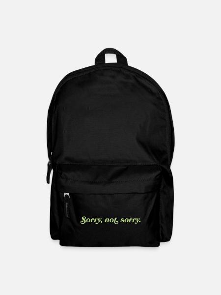 Sorry, not sorry – Cheeky Attitude - Backpack - black