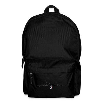 Abstraktes geometrisches Kunstmuster - Rucksack - Schwarz - Vorne