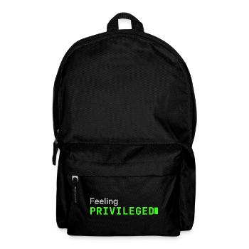 Feeling Privileged | Developer mood - Rucksack - Schwarz - Vorne