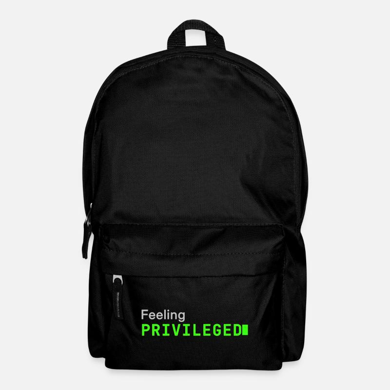 Feeling Privileged | Developer mood - Backpack - black