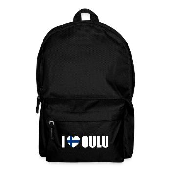 I love Oulu Finnland - Rucksack - Schwarz - Vorne