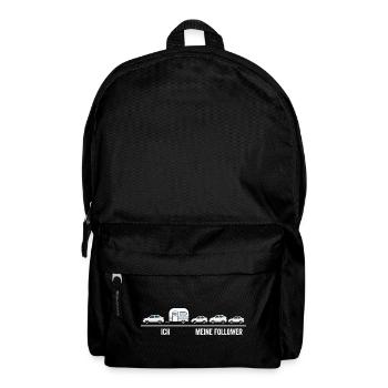 Ich meine Follower Karawane - Rucksack - Schwarz - Vorne
