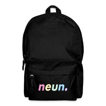 9. Geburtstag Geschenkidee Neun - Rucksack - Schwarz - Vorne