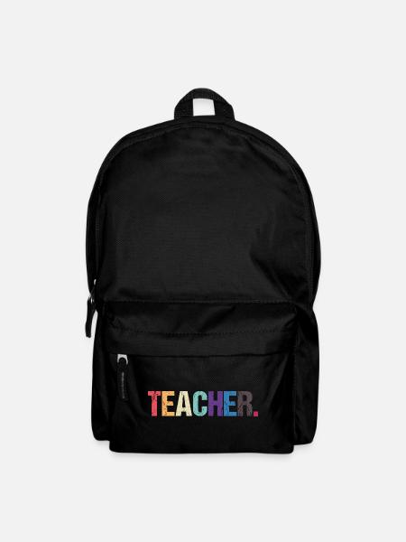 Conception colorée de TEACHER - Sac à dos - noir