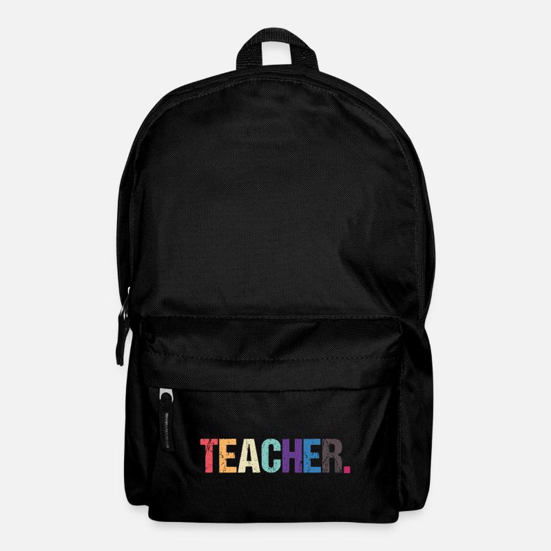 Conception colorée de TEACHER - Sac à dos - noir