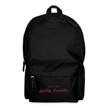 Heute mal geistig komatös - Rucksack - Schwarz - Vorne
