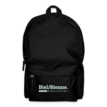 Biel Bienne Koordinaten - Rucksack - Schwarz - Vorne