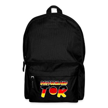 Deutschland Tor Fußball, WM, Sport, Geschenk - Rucksack - Schwarz - Vorne