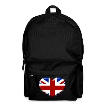 union jack heart - Backpack - black - Front