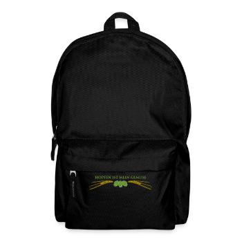 Hopfen ist mein Gemüse - Rucksack - Schwarz - Vorne