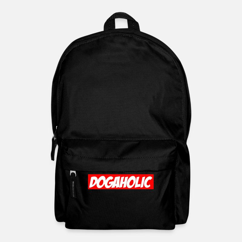 Dogaholic Dog Shepherd Labrador Shirt - Backpack - black