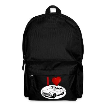 Un amour du cœur pour les voitures vintage Volga M21 - Sac à dos - noir - Devant