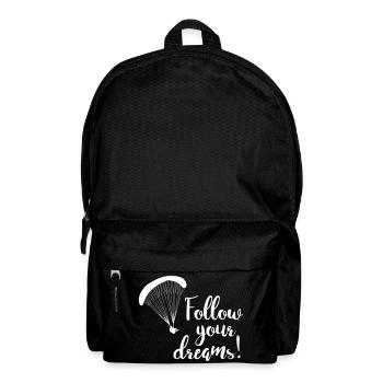 Follow your dreams - Sac à dos - noir - Devant
