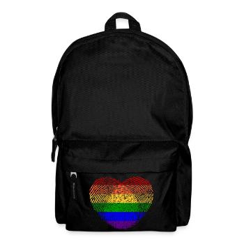 Fingerprint Heart - Backpack - black - Front