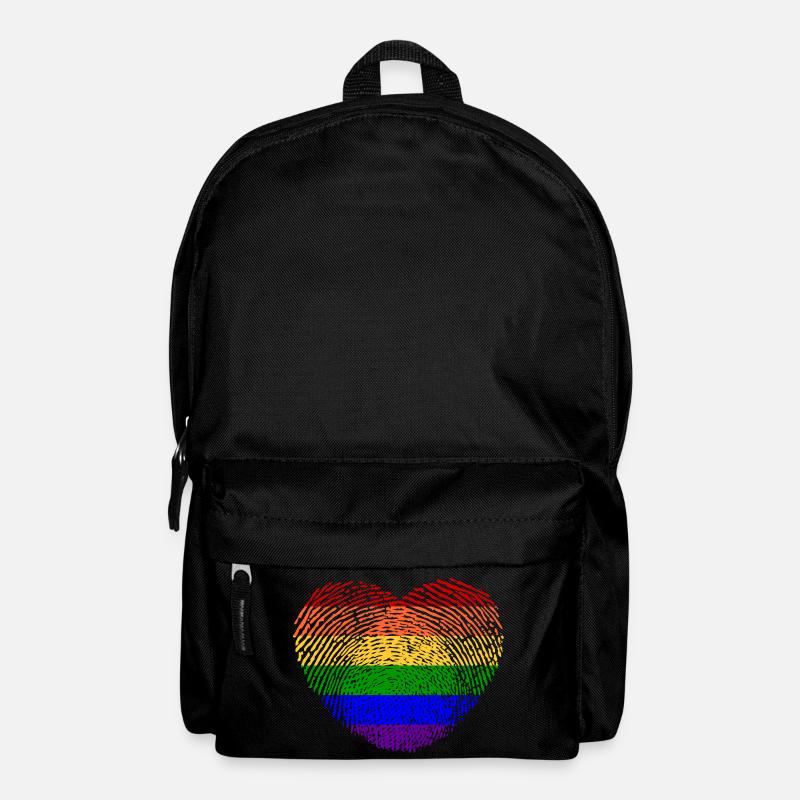 Fingerprintheart - Rucksack - Schwarz