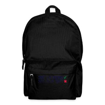 citation soit raison tu as tort valide h - Sac à dos - noir - Devant