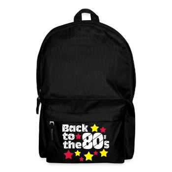 80s Party,Fun Shirt,Back to the 80s.. (25) - Backpack - black - Front
