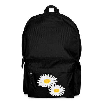 Blume Gänseblümchen - Rucksack - Schwarz - Vorne