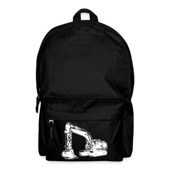 Bagger Baggerfahrer Baustelle - Rucksack - Schwarz - Vorne