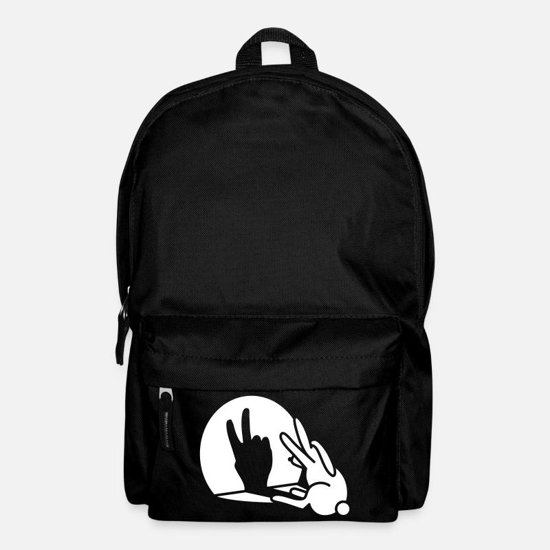 Kaninchen Schatten Hand Geburtstag Zwei 2 Jahre - Rucksack - Schwarz