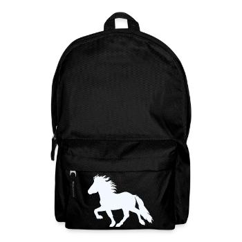 Islandpferd 6, Edler Tölter - Rucksack - Schwarz - Vorne