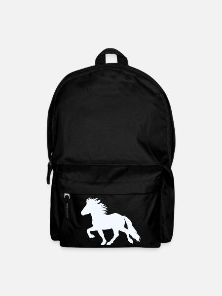 Islandpferd 6, Edler Tölter - Rucksack - Schwarz