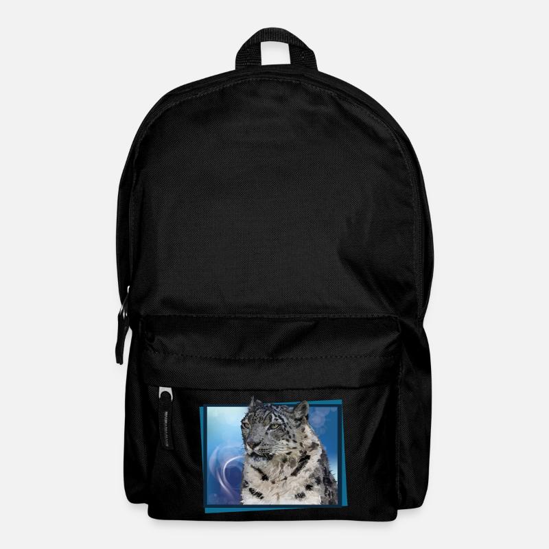 Schneeleopard - Rucksack - Schwarz