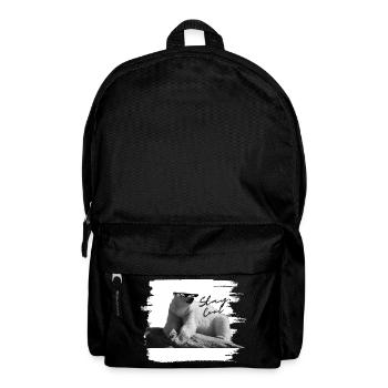 Eisbär - stay cool - Rucksack - Schwarz - Vorne