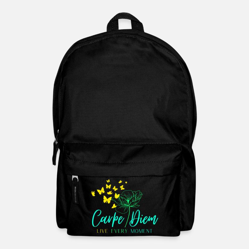 Carpe Diem LIVE EVERY MOMENT - Rucksack - Schwarz