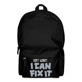 Lustige Vater Duct tape Don't worry! I can fix it - Rucksack - Schwarz - Vorne