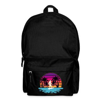 Hydrofoil Surfing Surf Surfer Hydrofoil Surfen - Backpack - black - Front