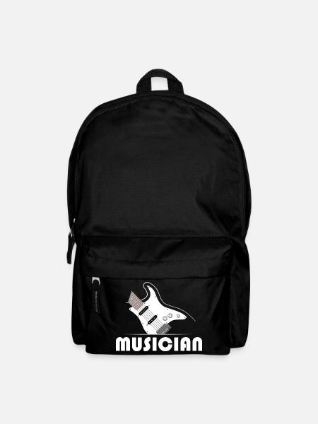musicien musicien eGuitar Guitar Band Musicien - Sac à dos - noir