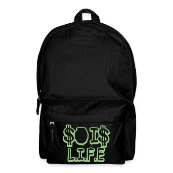 So ist das Leben - Rucksack - Schwarz - Vorne
