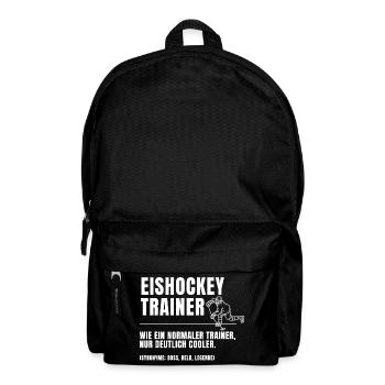 Eishockey Trainer Definition - Rucksack - Schwarz - Vorne