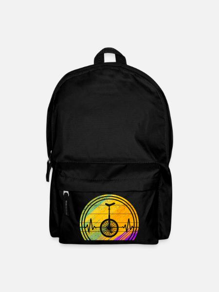 Unicycle unicycle unicycle - Backpack - black