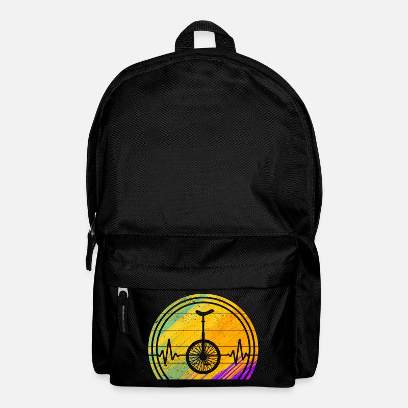 Einrad Einradartist unicycle einradfahren - Rucksack - Schwarz