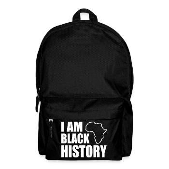 I am black histor - Backpack - black - Front