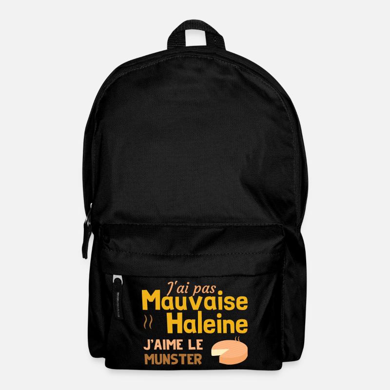 J'ai pas mauvaise haleine, j'aime le munster - Sac à dos - noir