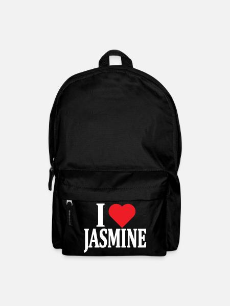 T-Shirt Ich liebe Jasmin T-Shirt Geschenkidee - Rucksack - Schwarz